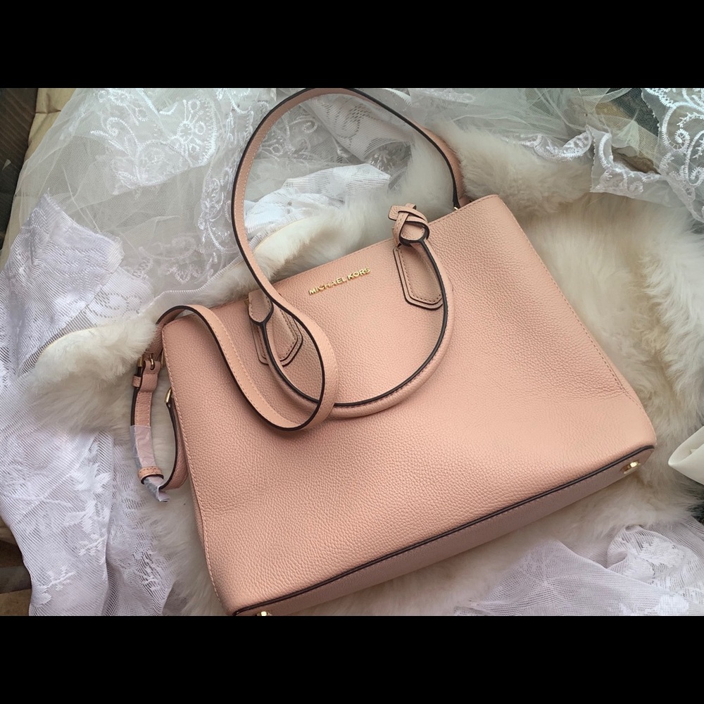 Michael Kors Adele Large Leather Crossbody Bag